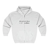 Unisex Full Zip Hoodie - Classic Adventure Bum Insignia