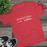 Unisex Tri-Blend Crew Tee - Classic Adventure Bum Insignia