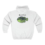 Unisex Full Zip Hoodie - Beach Freak Blowfish