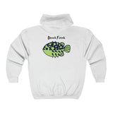 Unisex Full Zip Hoodie - Beach Freak Blowfish