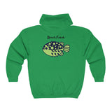 Unisex Full Zip Hoodie - Beach Freak Blowfish