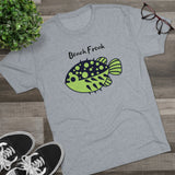 Unisex Tri-Blend Crew Tee - Blowfish Beach Freak