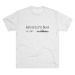 Unisex Tri-Blend Crew Tee - Classic Adventure Bum Insignia