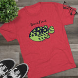 Unisex Tri-Blend Crew Tee - Blowfish Beach Freak